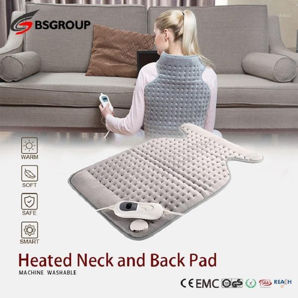 

220v - 240v 100w xl king size 63*42cm microplush winter warmer electric heating pad for back pain relief heat therapy eu plug1