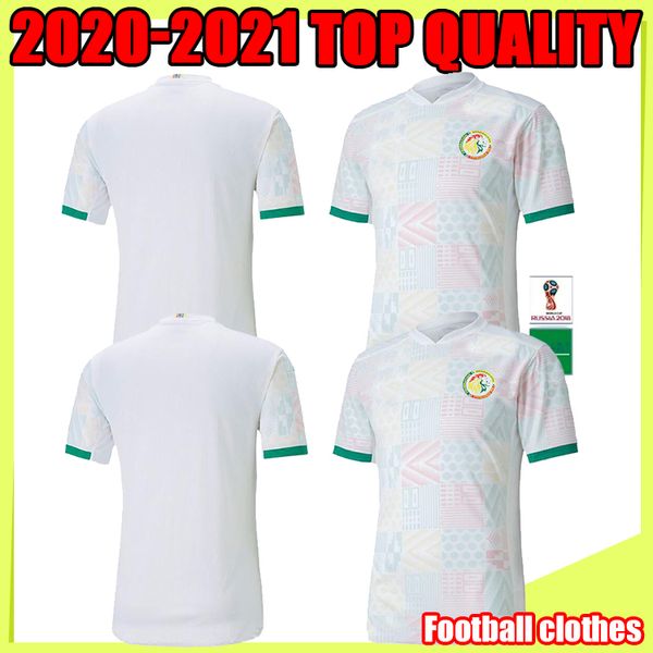 

2020 2021 senegal soccer jerseys national football mane koulibaly gueye kouyate sarr homme maillot de foot football uniforms, Black;yellow