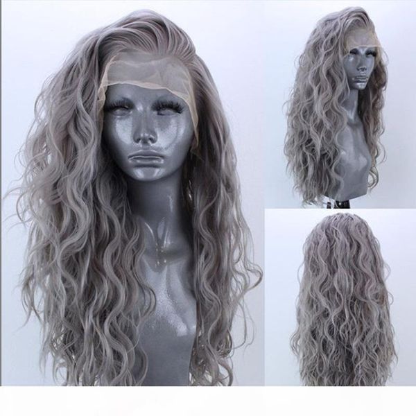 

new style chemical fiber hair wigs loose curly lace front wig 12 14 16 18 20 22 -28 inch cheep curly hair female wig for black women curly, Black;brown