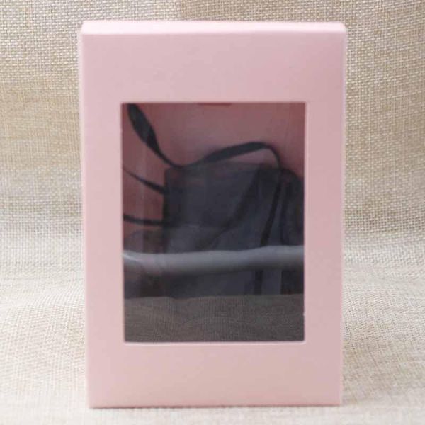 

deluxe multi color paper gift package display box with clear pvc window candy favors arts krafts display package box 10pcs wmtxon xhhair