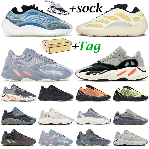

2021 kanye west 700 v3 men women running shoes safflower arzareth alvah solid grey utility black hospital blue mauve mens trainers sneakers