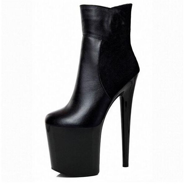 

2020 boots, 20cm high heels, head, women's bottom boots ya3v, Black