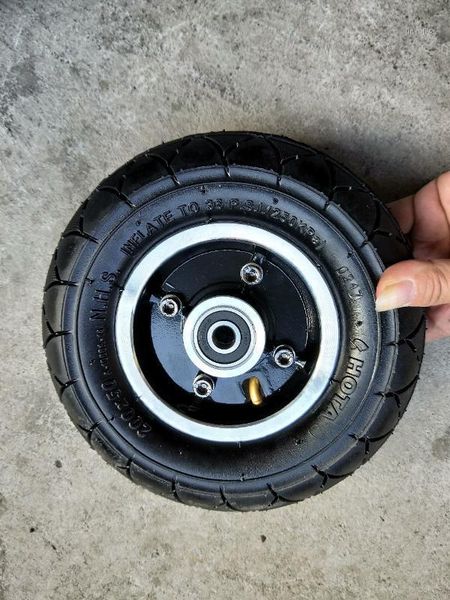 

motorcycle wheels & tires 200x50 tyre inflation electric vehicle aluminium alloy wheel pneumatic tire for scooter hub 8" scooter1
