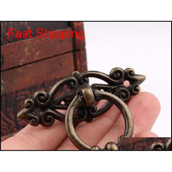

retro zinc alloy kitchen drawer cabinet door handle furniture knobs hardware cupboard antique pull handles qylhzy packing2010