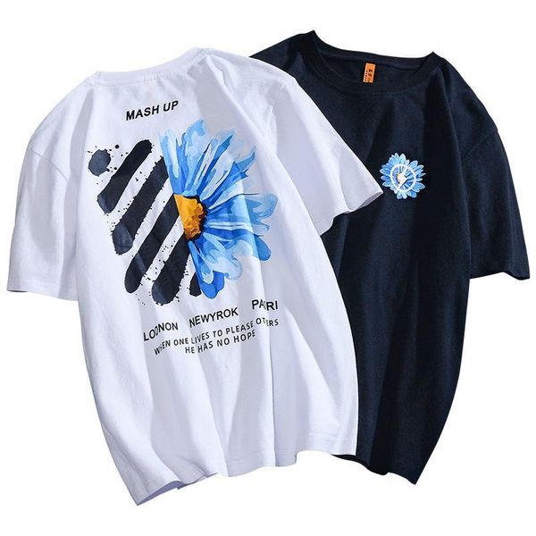 

s-xxl summer 20ss brand new mens stylist t shirts short sleeve cotton print round collar shirts mens fashion summer t shirts, White;black