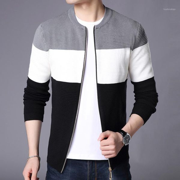 

fashion 2020 autumn spring man wool cardigan men warm casual sweaters cardigans1 men's, White;black