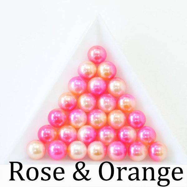 

3 4 6 8 10 12mm no hole rainbow color bead abs imitation pearl beads round plastic acrylic beads for jewelry making findings diy h qylnph