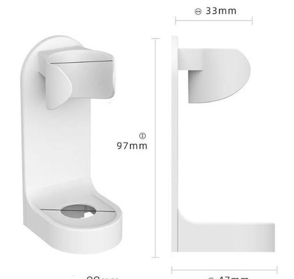 

abs traceless stand rack toothbrush organizer electric wall-mounted holder bathroom organize bbyzak lipper