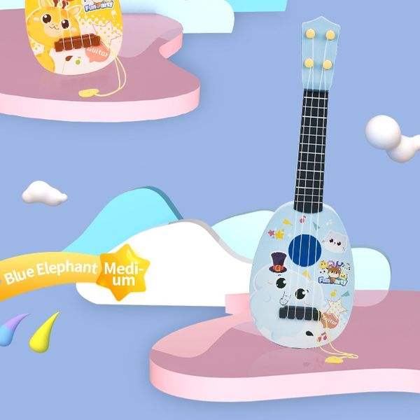 

middle size 4 string mini guitar toys kid baby early education music guitar toys kid cute christmas gifts 3 styles