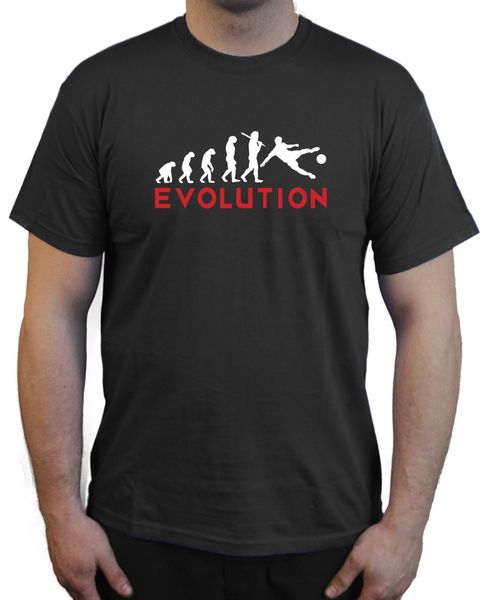 

sport 2019 fashion evolution footballer funny printed t-shirt ~ novelty birthday present or gift men's tees