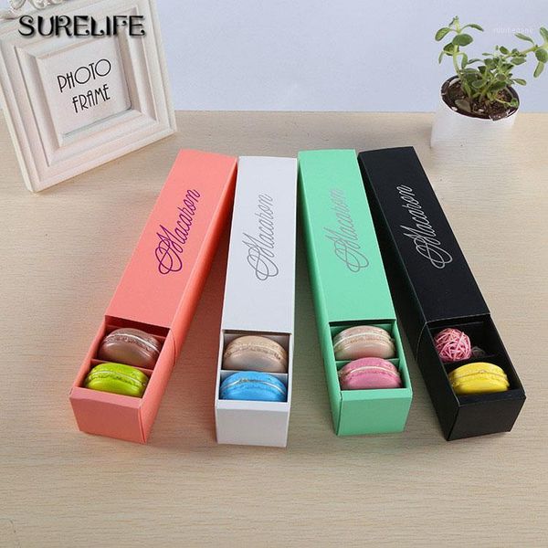 

gift wrap 10pcs 6 grains macarons packing box cake chocolate wedding packaging1