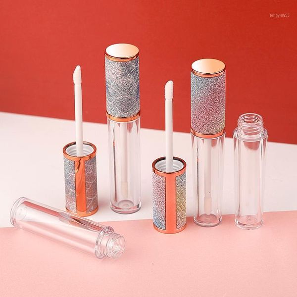 

1pc 6ml colorful rainbow empty lipgloss tubes plastic lip bottle lipstick mini sample cosmetic container beauty tools1