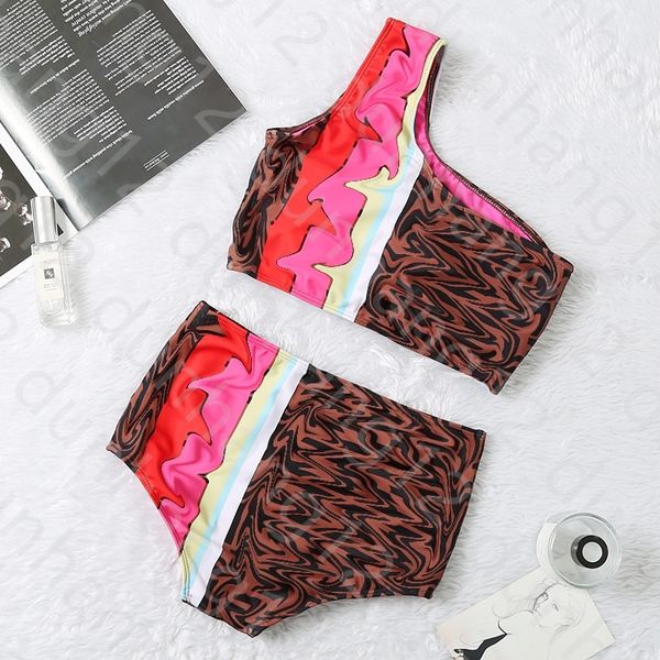 

new split swimsuit, bra, leopard print, women's bikini swimsuit bikini dahong swimsuit factory, White;black