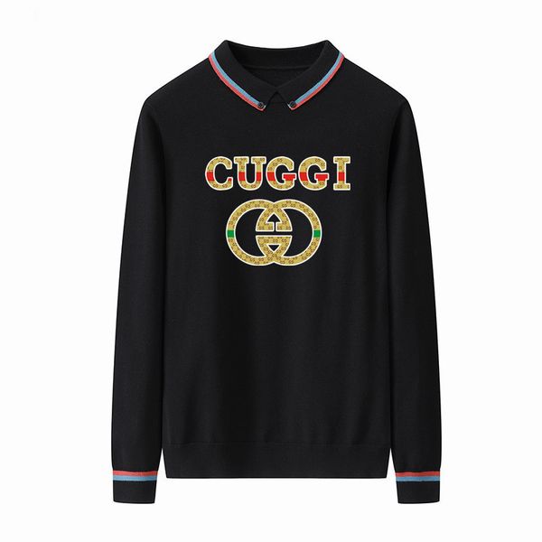 

new arrival sweaters casual men's hoodie pullover pattern printed hoodie for men, Black