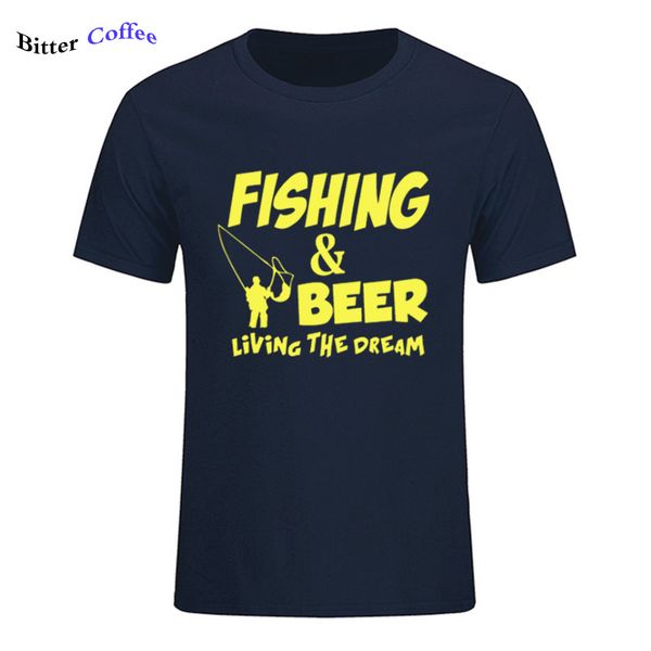 

sport fishings match t-shirts fishinger beer fish living the dream fisherman printing t shirt sporter flying fresh fun gift tees shirt
