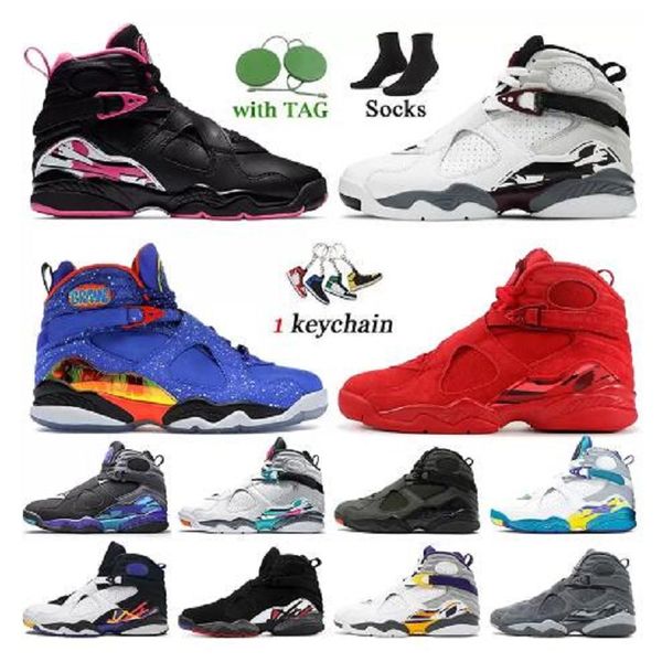

basketball shoes og wholesale men 8s high jumpman 8 raid south beach black bred alternate snowflake valentines day aquawhite mens
