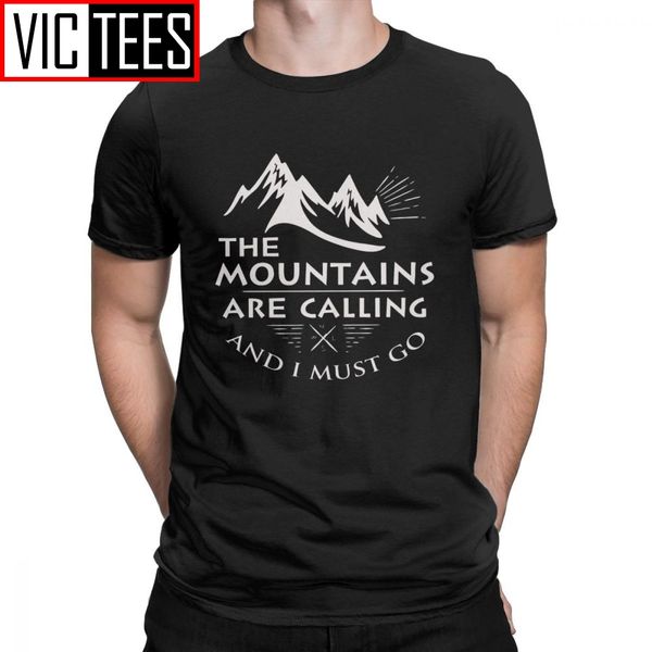 

men's the mountains are calling i must go gift natural nature outdoors forest hike funny tee sport hooded sweatshirt hoodie men t shirt