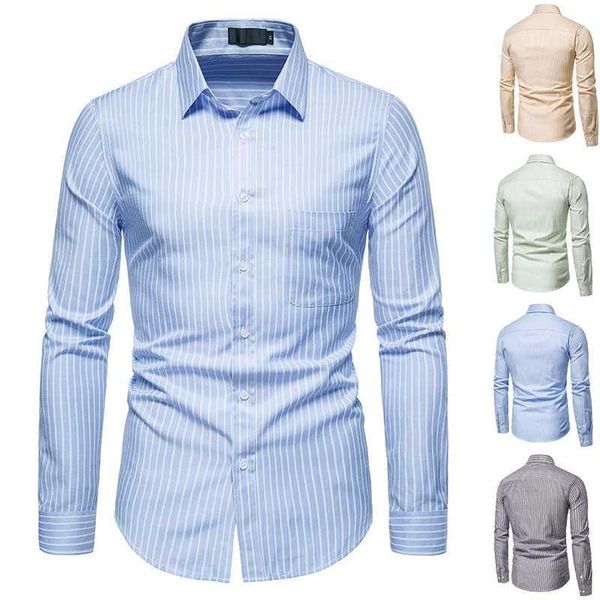 

long sleeve men shirt fashion spring summer casual stripe men shirt cotton slim fit stand collar shirts1, White;black