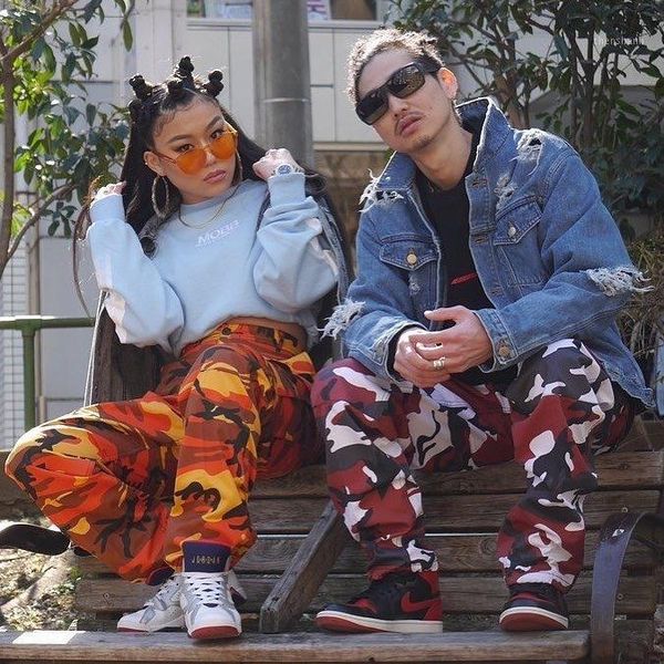 

men's pants 2021 mens brand camo cargo hiphop casual cotton multi pockets streetwear fashion baggy tactical trouser1, Black