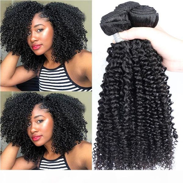 

kinky curly hair weave bundles malaysian remy hair 4a black human hair bundles with closure extensions products