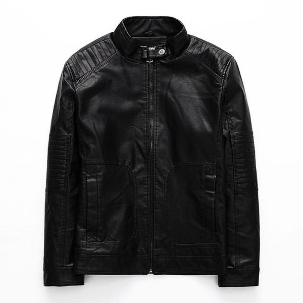 

men's fur & faux 2021 plus size mens leather clothing, Black
