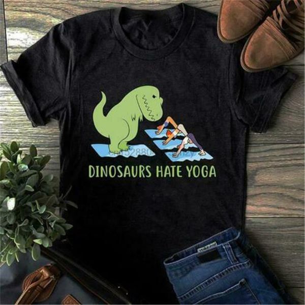 

dinosaurs hate yoga funny ladies cotton black s 3xl colorful hoodie designers t shirts sweatshirt