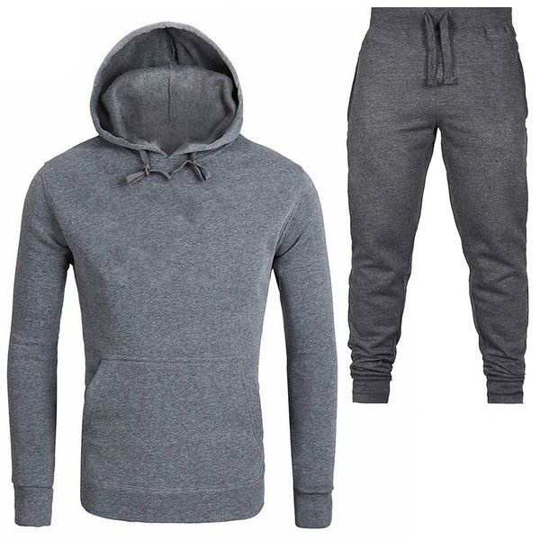 

new hoodie sweatshirt men/women fashion hoodies sweatshirts+sweatpants suits 2019 autumn winter warm fleece hooded pullover we, Black