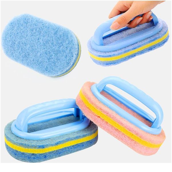 

bathroom toilet kitchen cleaning kitchen glass wall cleaning bath brush plastic handle sponge bat sqchek