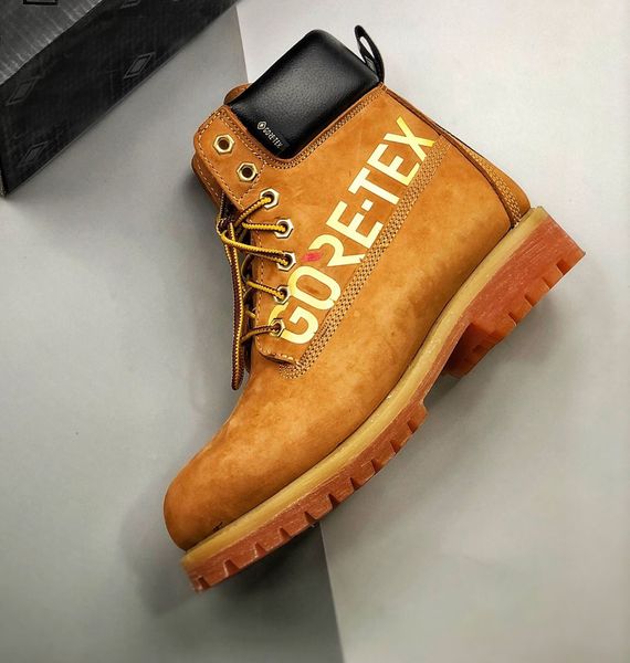 

высокое качество gore-tex мужские зимние ботинки водонепроницаемые, Black