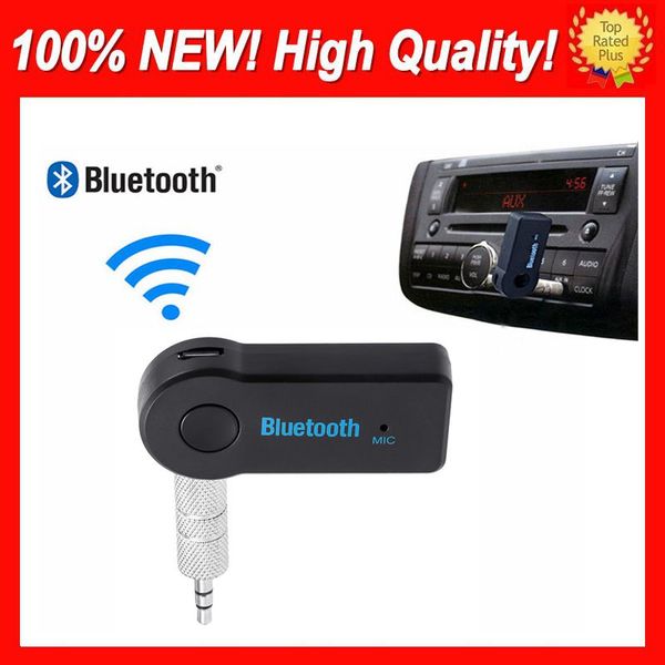 Universal real Stereo New AUTO 3,5 milímetros Transmissão Car A2DP sem fio Bluetooth V3.0 EDR AUX Áudio Music Receiver Adaptador para o telefone MP3 Car 3.0