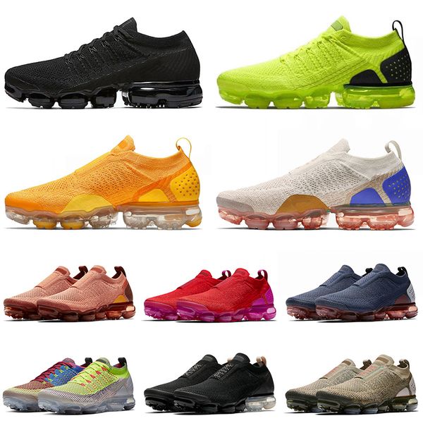 

plus tn voparms fly knit running shoes sports sneakers triple black volt moc moon particle trainers mens women trainers 36-45, White;red