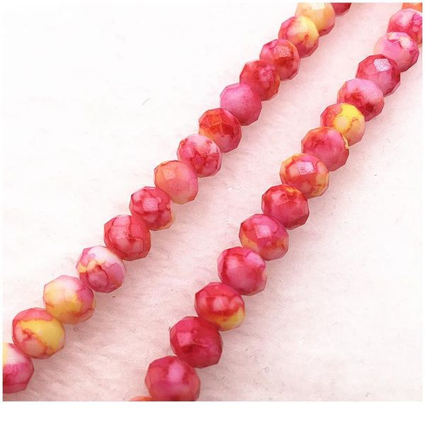 

50pcs/lot 6x4/8x6mm rondelle austria faceted crystal glass beads loose spacer beads for jewelry making diy brac jlliul