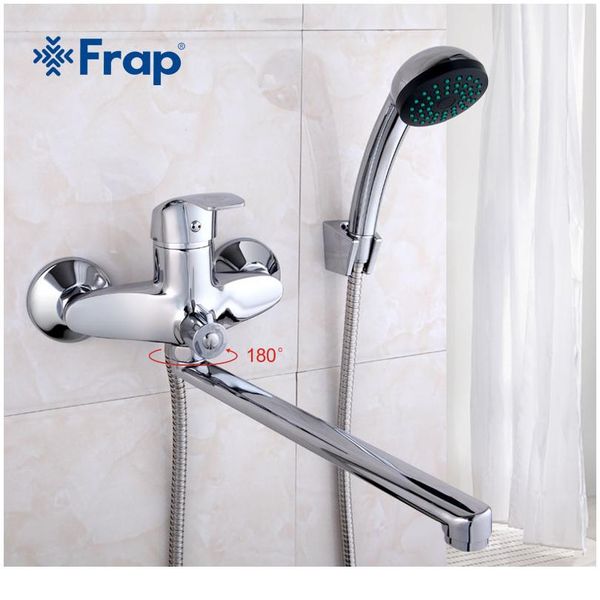 

frap a set 30cm length outlet rotated brass body bathroom shower faucet four handle options bathtub faucet bath wat wmtfrt