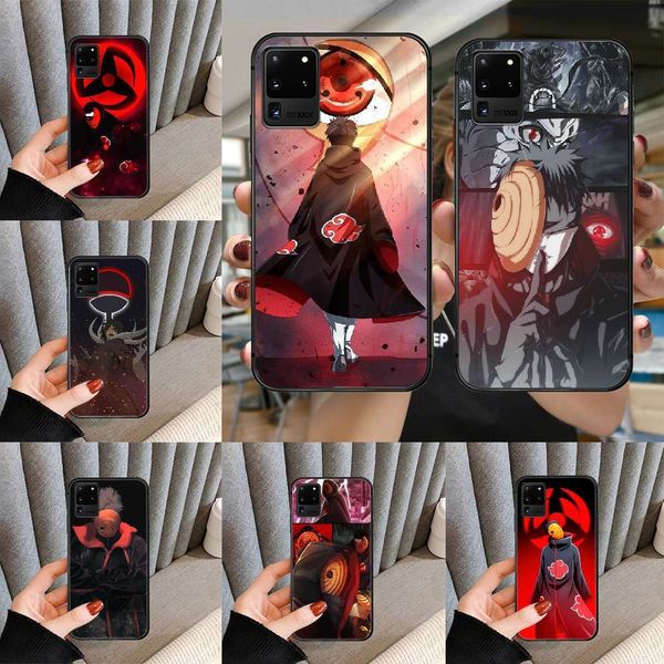 

3naruto obito mobile phone cover samsung galaxy s, note 7, 8, 9, 10, 20, uitra plus, e lite, black, etui, 3d, waterproofcf1