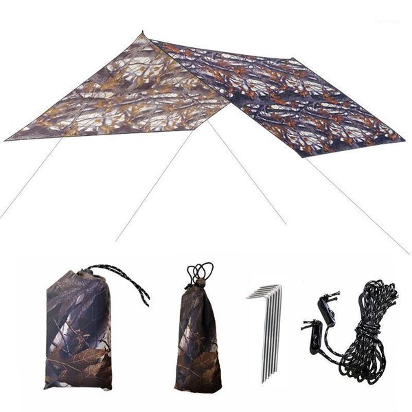 

tents and shelters 300*295cmcross-border -selling outdoor camouflage multifunctional awning waterproof sunscreenbeach cool rodless sunshade