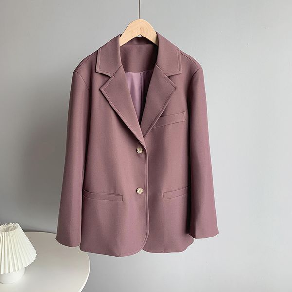 

2021 new spring turn down collar blazer vintage ladies coat feminino for women blazers abfx, White;black