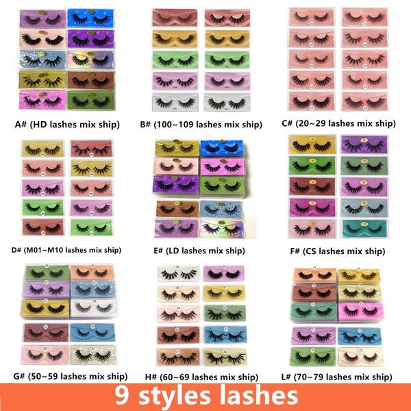 

new 3d mink eyelashes wholesale 10 styles 3d mink lashes natural thick fake eyelashes makeup false lash extension in bulk ing