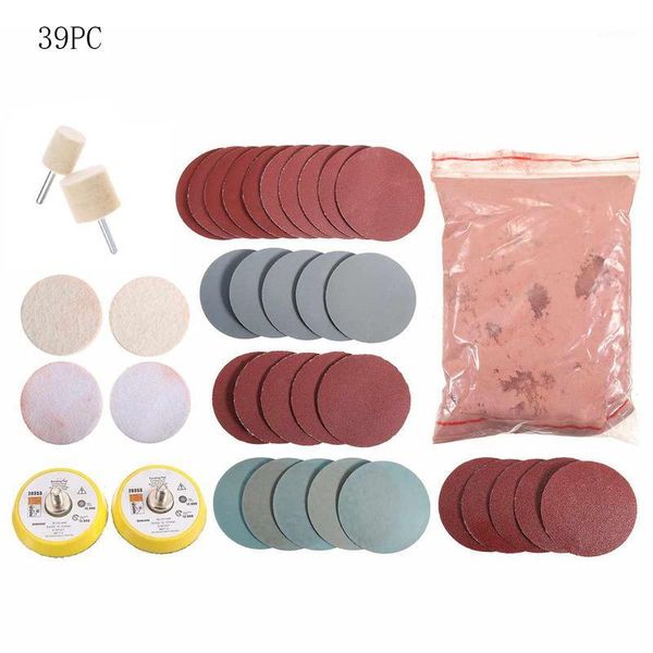 

39pcs polish buffing set wheel grinding head cloth dremel wheel grinder brush for rotary abrasive tools dremel polishing1