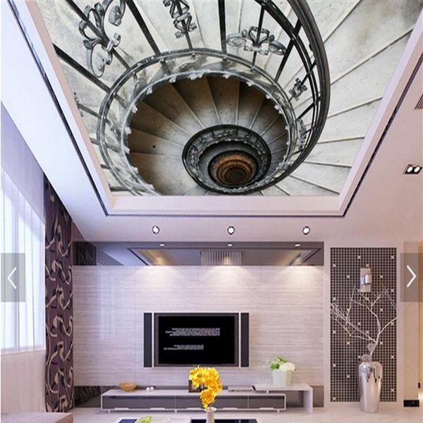 

dropship p wallpaper fashion 3d dimensional living room ceiling art wall painting wallpaper mural wall papers home decor