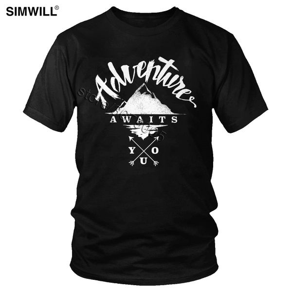 

adventure awaits you tees cool casual shirt for men short sleeved round neck mountain hiking t-shirts sport hooded sweatshirt hoodie