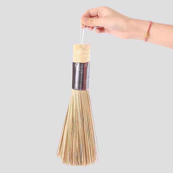 

natural bamboo pot brush non stick oil iron pot brush kitchen multi function dishwashing cleaning brush pot artifact h jllcwm