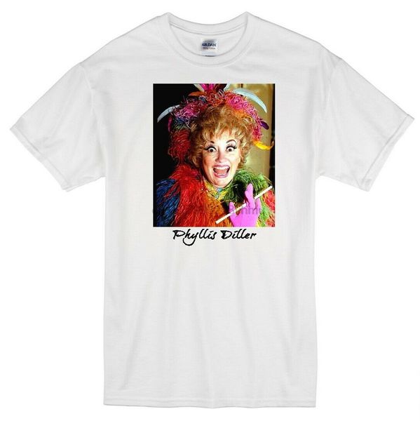 

phyllis diller standup comedy tv star white t-shirt sport hooded sweatshirt hoodie