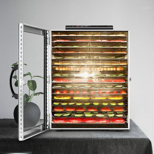 

dehydrators 16 layers large dryer dried fruit herbs dehydration vegetables meat drying machine stainless steel 220v 110v1