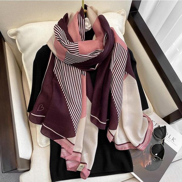 

2020 autumn winter women scarf beach shawl cotton lady fashion scarves bandana wrap hijab muffler, Blue;gray