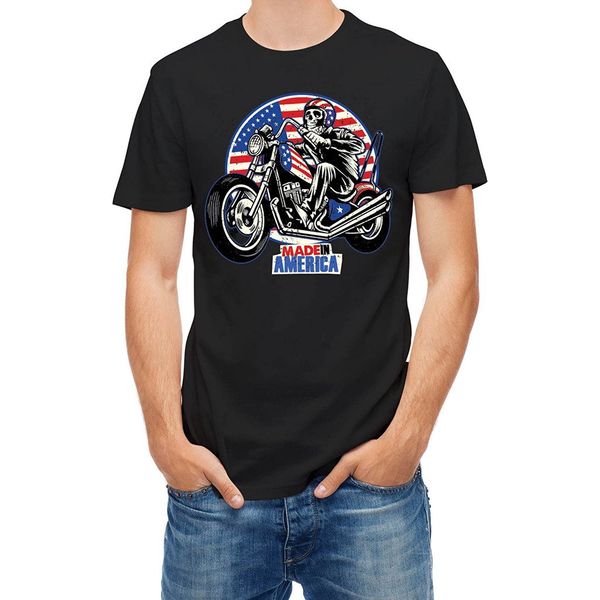 

fashion tshirt skull race rider on american flag painted m black xxl tee shirt sport hooded sweatshirt hoodie