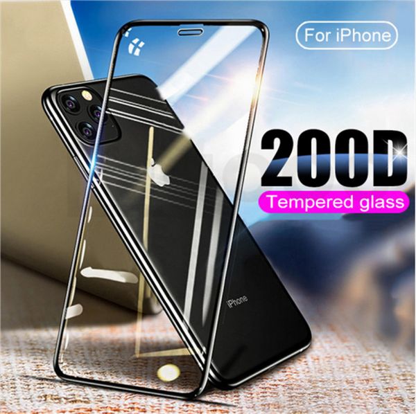 

curved full cover tempered glass for iphone 6 6s 7 8 plus se x xr protective glass on iphone 11 pro xs max screen protector