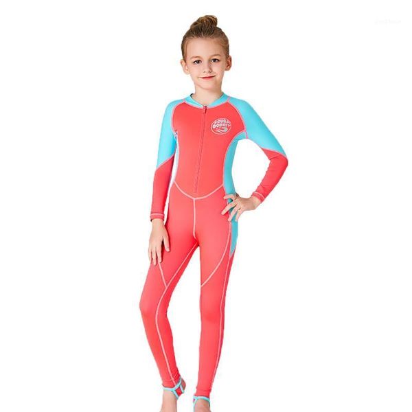 

swim wear perimedes kids wetsuit snorkeling jumpsuit wetsuits surfing fitness short sleeve diving suit one-piece swimwear#g251