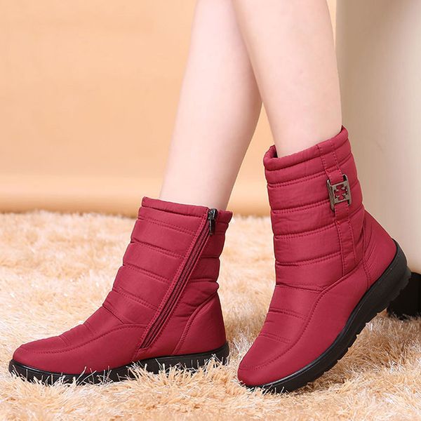 

2020 new snow female warm fur ankle for women shoes wedge heel winter boots zipper botas mujer c1011, Black;white