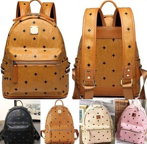 

men women's backpack large-capacity real leather shoulder bag, 6 colors of black, white, pink and red, high-quality backpack school bag