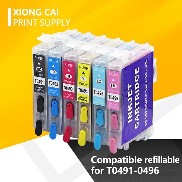 

t0491 t0496 ink cartridges refillable for stylus p r210 r230 r310 r350 rx510 rx630 rx650 printers ink for